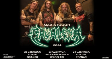 MAX & IGGOR CAVALERA już za dwa miesiące wystąpi w Polsce na 3 koncertach!