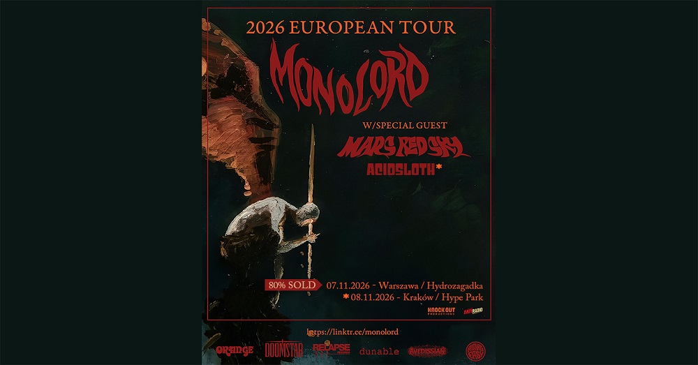 Acidsloth otworzy krakowski koncert Monolord i Mars Red Sky!